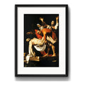 Cuadro Caravaggio Estilo Art Barroco Decoracion Con Paspartú La Sepultura De Cristo Con Marco Negro