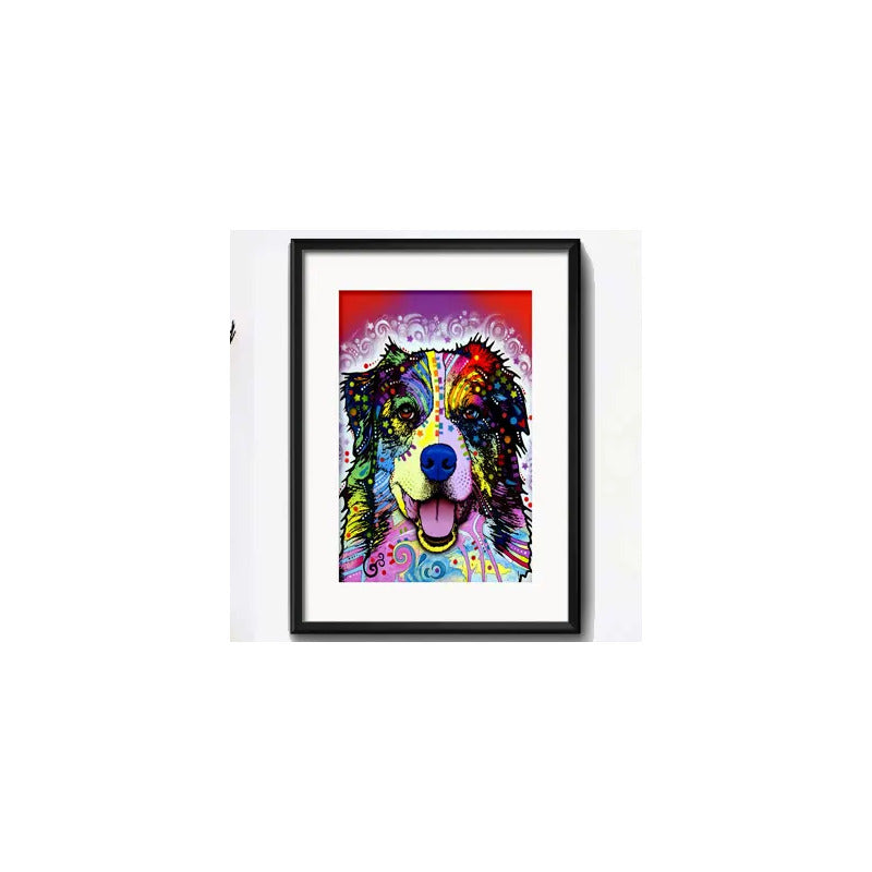 Cuadro Perro Pop Art Todas Las Razas Decoracion Con Paspartú