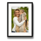 Cuadro Personalizado Foto Familia Pareja Amigos Con Paspartu Colores Marco Negro