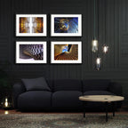 Set 4 Cuadros Arquitectura Moderna Decoracion Con Paspartu