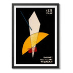 Cuadro Bauhaus Exposición Arte Exhibition Art Poster Afiche Bauhaus 20 Marco Negro