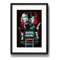 Cuadro Bates Motel Serie Tv Psicosis Art Decoracion Paspartú Marco Negro