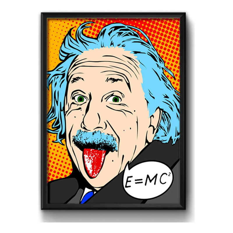 Cuadro Albert Einstein Pop Art Físico Cientifico Decoracion