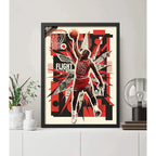 Cuadro Michael Jordan Basket Greatest Of All Time Deportes Marco Negro