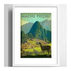 Cuadro Machu Picchu Peru Ciudad Arte Decoracion Con Paspartú