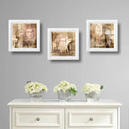 Set 3 Cuadros Beethoven Mozart Bach Art Música Clasica