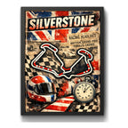 Cuadro Silverstone Circuito Carrera Formula 1 Autodromo Marco Negro