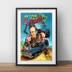 Cuadro Better Call Saul Serie Breaking Bad Arte Con Paspartú Marco Negro