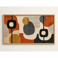 Cuadro Dormitorio Living Boho Abstract Tonos Terrosos Grande Abstracto Boho Marrón Claro