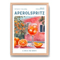 Cuadro Aperol Il Dolce Far Niente Drink Italiano Marco Oak Marco Marrón Claro