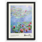 Cuadro Los Nenúfares Claude Monet Signature Arte Living Marco Negro