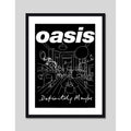 Cuadro Oasis Definitely Maybe Rock Arte Musica Decoracion Marco Negro