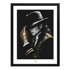 Cuadro Michael Jackson El Rey Del Pop Musica Rock Arte Marco Negro