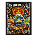 Cuadro Intoxicados Otro Día En El Planeta Tierra Arte Rock Marco Negro