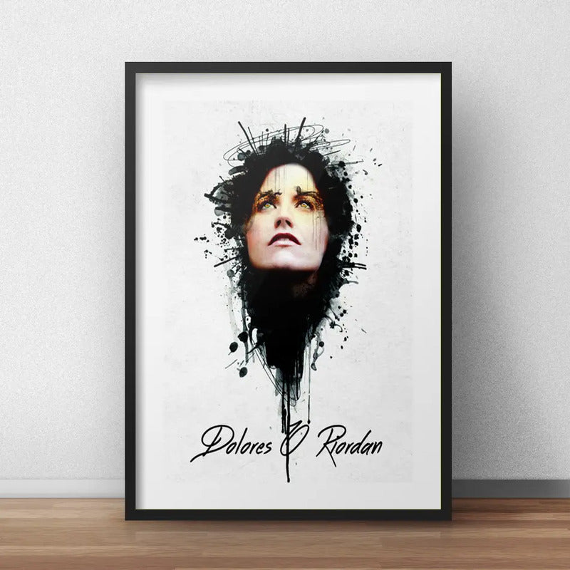 Cuadro Dolores O'riordan The Cranberries Rock Con Paspartú