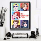 Cuadro Breakfast Club De Los Cinco Pelicula Cine Decoracion Marco Negro