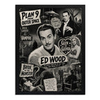 Cuadro Ed Wood Director Peliculas Icónicas Anos 50 Retro Marco Negro