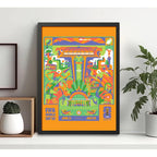 Cuadro Copa Del Mundo Futbol Fifa 2026 Póster Oficial Ciudad Ciudad De Mexico Negro