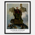Cuadro Ludwik Stasiak Alegoría De Satanás Arte Exposición Marco Negro