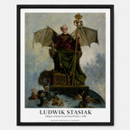 Cuadro Ludwik Stasiak Alegoría De Satanás Arte Exposición Marco Negro