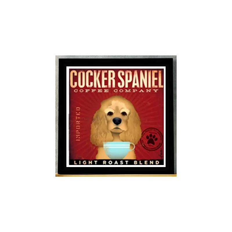 Cuadro Perro Cafe Pop Art Todas Razas Mascota Pet Decoracion