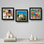 Set 3 Cuadros Olinda Pernambuco Recife Brasil Carnaval Arte