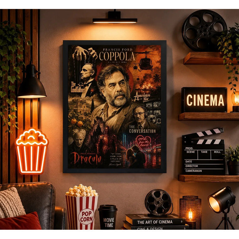 Cuadro Francis Ford Coppola Director Peliculas Icónicas Marco Negro