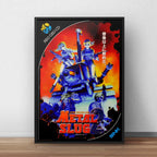 Cuadro Metal Slug Game Retro Playstation Decoracion Geek Marco Negro