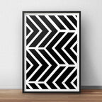 Cuadro Geometrico Abstracto Escandinavo Moderno Decoracion