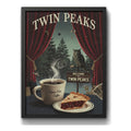 Cuadro Twin Peaks Serie Tv Elementos Iconicos Arte Retro Marco Negro