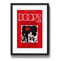 Cuadro The Doors Rock Concierto Show Decoracion Con Paspartú Marco Negro