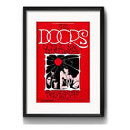 Cuadro The Doors Rock Concierto Show Decoracion Con Paspartú Marco Negro