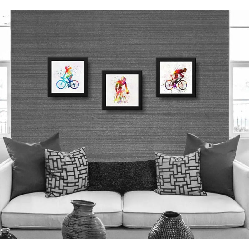 Set 3 Cuadros Bike Pop Art Bicicleta Bici Ciclismo Deportes