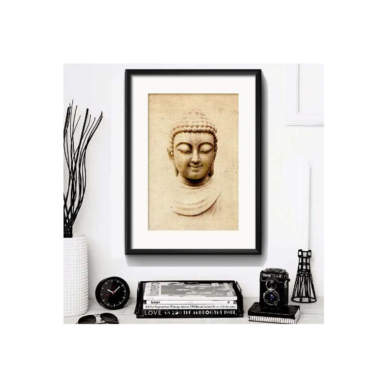 Cuadro Buda Budismo Meditacion Zen Feng Shui Con Paspartu