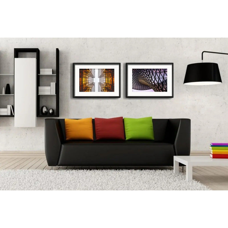 Set 2 Cuadros Arquitectura Moderna Decoracion 2 Con Paspartú