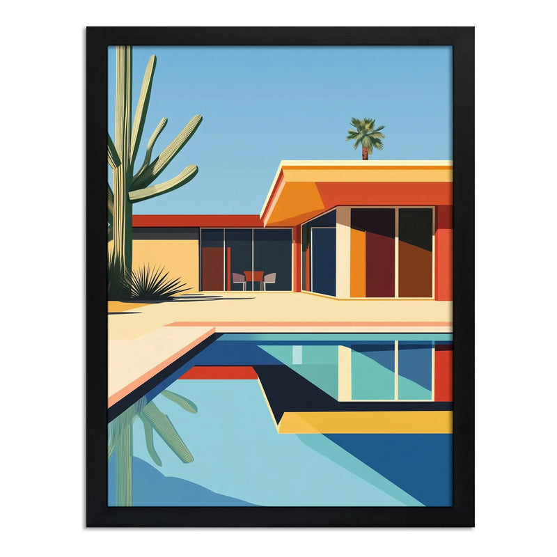 Cuadro Arquitectura Moderna Bauhaus Proyectos De Decoracion Casa Oasis Moderno 2 David Hockney Negro