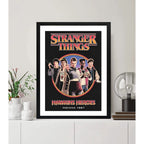 Cuadro Stranger Things V Serie Tv Personajes Arte Decoracion Marco Negro
