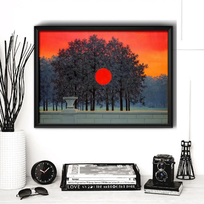 Cuadro Magritte Pinturas Surrealismo Arte Obras Decoracion The Banquet Marco Negro