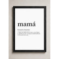 Cuadro Mamá Definicion Significado Decoracion Casa Hogar Marco Negro