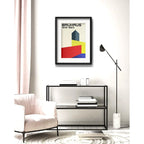 Cuadro Bauhaus Exposicion 1923 Arte Br7 53x43cm Con Paspartú Marco Negro