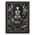 Cuadro Kiss Peter Criss Bateria Rock Arte Efecto 3d Marco Negro
