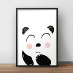 Cuadro Oso Panda Animalitos Decoracion Infantil Niños Niñas