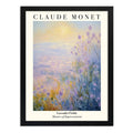 Cuadro Dormitorio Living Claude Monet Campos Lavanda Arte Marco Negro