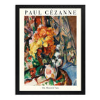 Cuadro Dormitorio Living Paul Cézanne El Jarrón De Flores Marco Negro