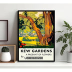 Cuadro Kew Gardens Flower Market Londres Br2 Flores Botanica Marco Negro