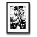 Cuadro Audrey Hepburn Tatuaje Marilyn Monroe Tattoo Paspartú Marco Negro