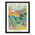 Cuadro Living Montanas De Collioure André Derain Abstracto Marco Negro