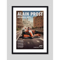 Cuadro Alan Prost Mclaren Formula 1 Auto Carrera F1 Arte Marco Negro