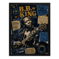 Cuadro Bb King Blues Guitarra Lucille Rock Arte Vintage Marco Negro