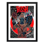 Cuadro Rush Rock Clasico Musica Arte Decoracion Marco Negro